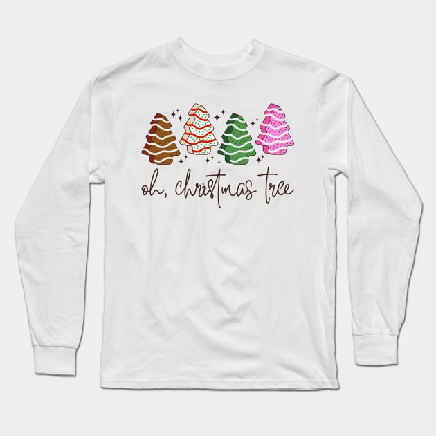 Oh, Christmas Tree Little Debbie Long Sleeve T-Shirt by Hobbybox